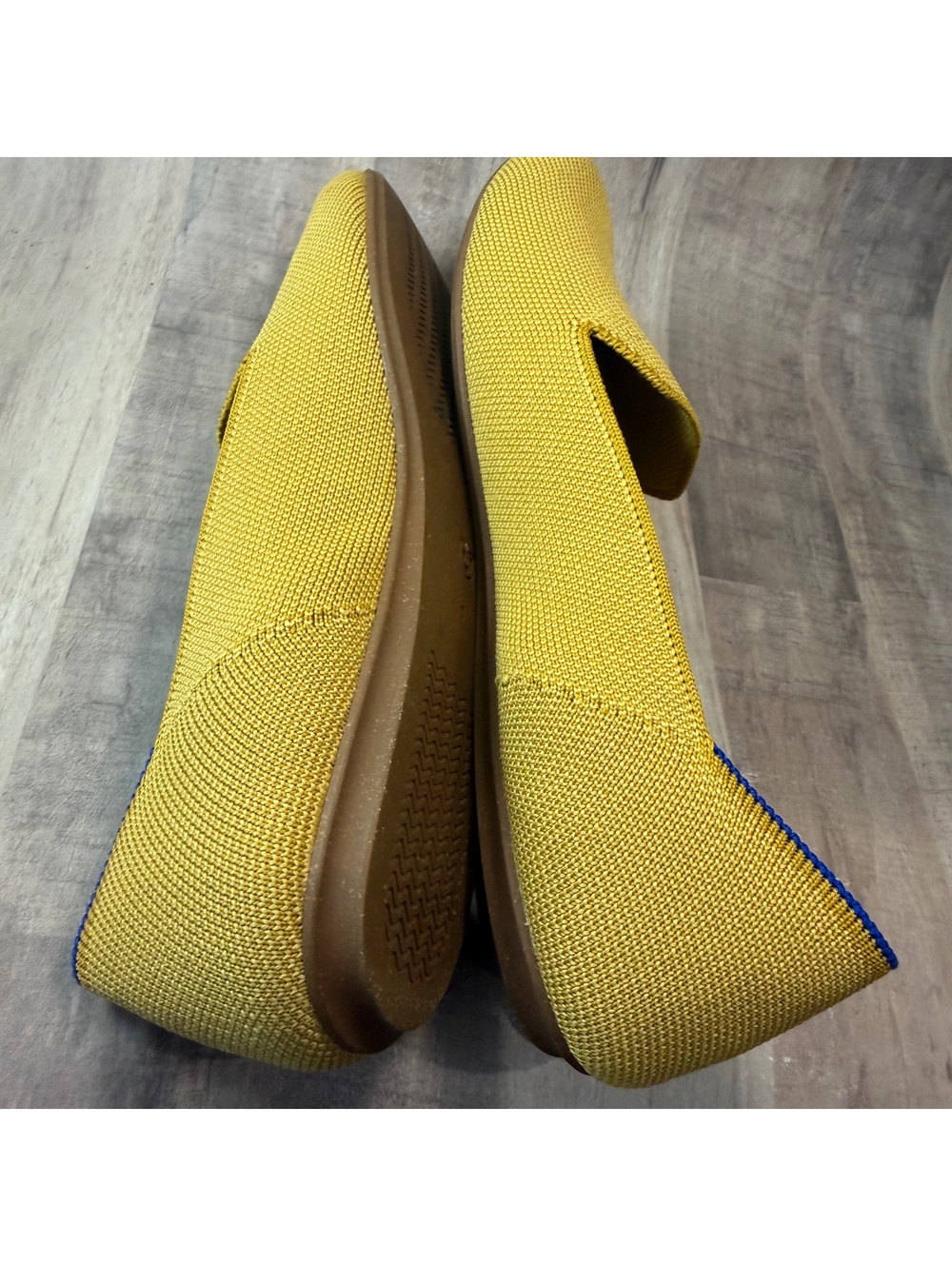 Rothy’s The Loafer Yellow Lemondrop Women's 9 Knit Washable Shoes Slip On - Picture 8 of 11